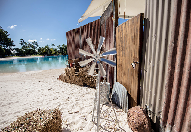 Australiana theme on the lagoon at Intercontinental