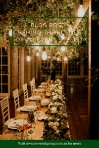 I was invited along to a luxe wedding reception set-up by W Events Group to find out what goes on behind the scenes of an event stylist.