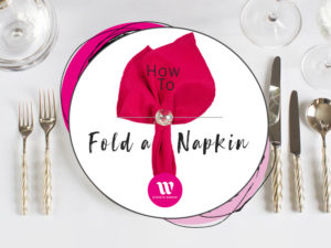 A napkin fold is an important element to table styling. From the classic book fold, to a casual knot or a traditional pocket, here's a how to fold guide.