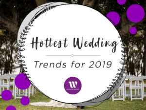 Discover the hottest wedding trends for 2019, from dressing for comfort to candid photography and buttercream cake creations. We have all the hottest trends.
