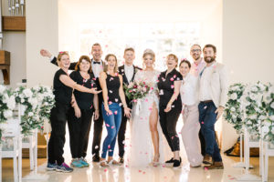 A Sanctuary of Love - Golds, whites, blacks, ivories and shades of soft pink through to burgundy. A photoshoot focusing on the romantic and intimate side of a wedding, where the love of two people shines through in every detail.