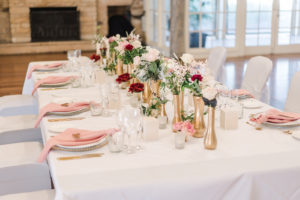 A Sanctuary of Love - Golds, whites, blacks, ivories and shades of soft pink through to burgundy. A photoshoot focusing on the romantic and intimate side of a wedding, where the love of two people shines through in every detail.